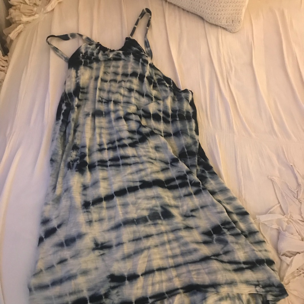 Beachy Tie-Dye High-Low Dress
